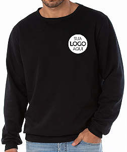 Casaco Blusão Moletom Masculino Personalizado Sua Logomarca Bordado