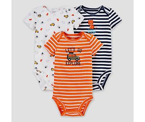 Kit body 3 peças Safari Just one You made by CARTERS