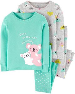 Conjunto 4 peças - pijama Coala - Carter's