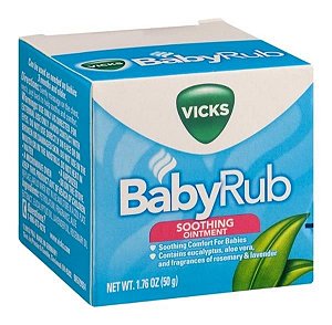 Pomada Baby Rub para alívio dos sintomas da gripe 50g - Vick Baby Rub 
