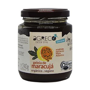 Geléia orgânica de maracujá Agreco - 240g