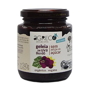 Geléia orgânica de uva sem açúcar Agreco - 240g