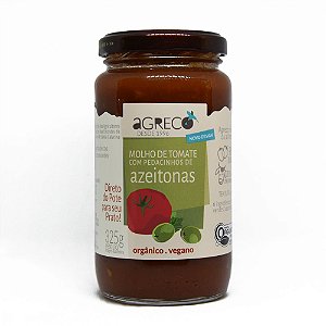 Molho de tomate orgânico com Azeitonas Agreco - 325g