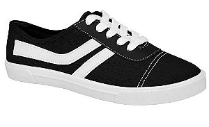 tênis moleca listras branco