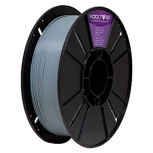 Filamento PLA Cinza Claro Velvet High Speed | 1,75mm | 1Kg | Voolt3D