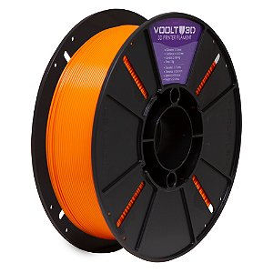 Filamento PLA Laranja High Speed | 1,75mm | 1Kg | Voolt3D