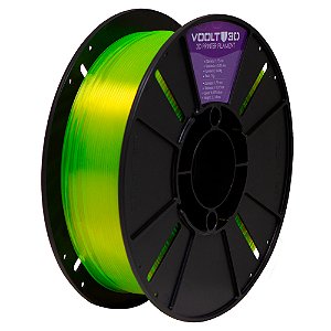 Filamento PETG HF Verde Neon Translúcido High Fluidity Premium | 1,75mm | 1Kg | Voolt3D