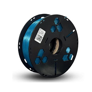 Filamento PLA Silk Azul com Glitter | 1,75mm | 1Kg | Tríade 3D