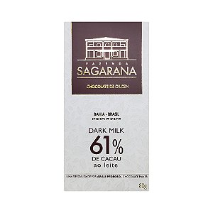 Sagarana 61%  ao Leite - Barra 80g