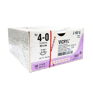 Fio de Sutura Absorvível Vicryl 4-0 c/ Agulha - Ethicon