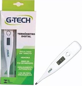 Termômetro Clínico Digital Branco Modelo TH1027 - G-Tech