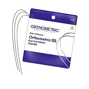 Arco Aço SS Stainless Retangular Superior .021x.025 - Orthometric