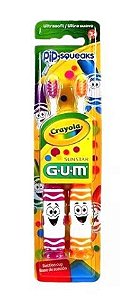 Escova Dental Infantil 3+ Crayola Pip Squeak - Gum