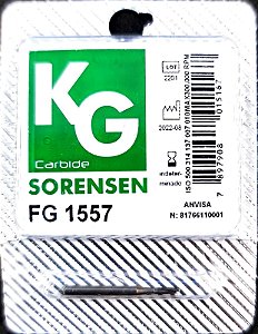 Broca Carbide FG 1557 Cilíndrica Denteada Topo Arredondado - KG Sorensen