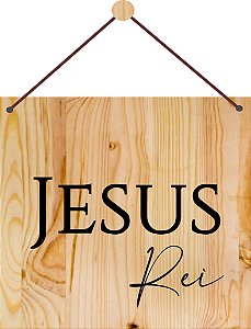 Placa - Jesus Rei