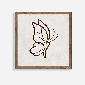 Quadro Rústico Borboleta