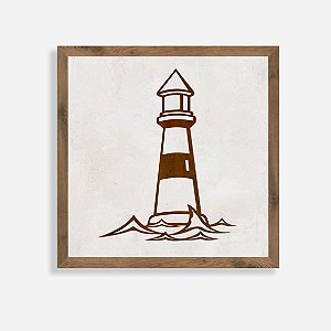 Quadro Rústico Farol