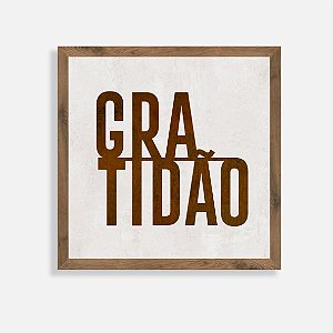 Quadro Rústico Gratidão