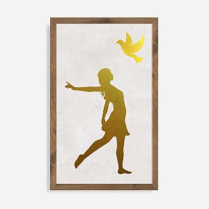 Quadro Rústico Dançarina