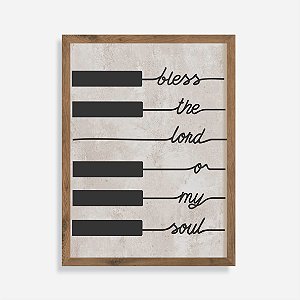 Quadro Rústico Bless the Lord oh my soul