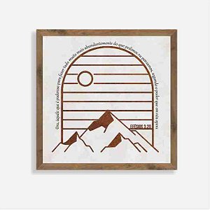 Quadro Rústico 30x30 Efésios 3:20