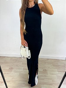 Vestido Regata Longo Preto