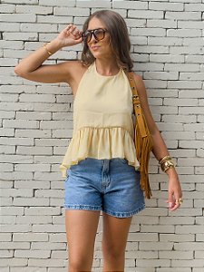 Bata Solar Amarelo Manteiga