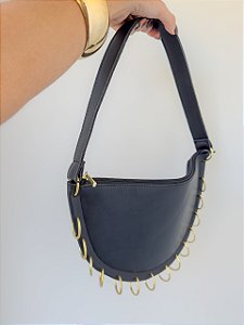 Bolsa Argolas Preta