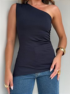 Blusa nula manga brisa preta