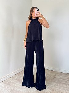 Conjunto Plissado Ilume Preto