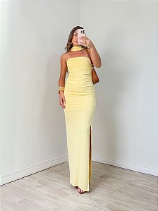 Vestido Moon Lenço Amarelo