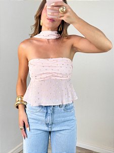 Top brilhos dourados