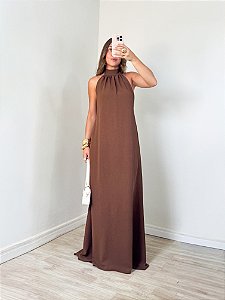 Vestido Finezza Marrom