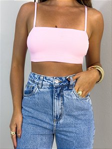 Top alcinhas rosa