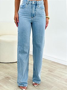 Calça Reta Lavagem Clara Guns