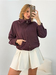 Jaqueta Scarllet Uva Suede