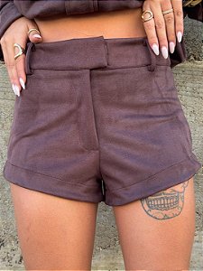 Short Tennessee Suede Marrom