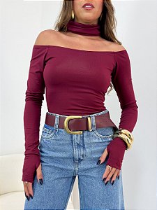 Blusa Miriam Gola Marsala