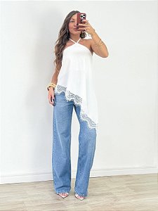 Blusa Frente única Renda Waco Off