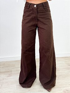 Wide Leg Marrom