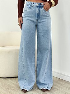 Calça Jeans Pantalona Light