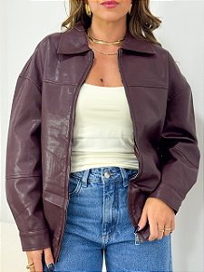 Jaqueta PU Amarilo Marsala