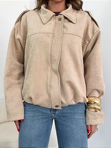 Jaqueta Suede Tenesse Areia