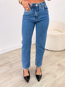 Calça Jeans Mom Peach