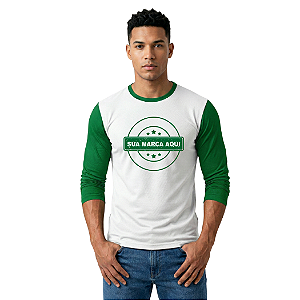 Camiseta Básica | Manga Longa Dual Colors | Personalizada