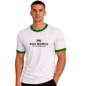 Camiseta Básica Tradicional c/ Gola e Punhos Colors Personalizada