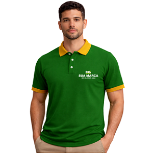 Camiseta Pólo Tradicional Unissex Personalizada