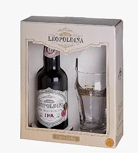 Kit Leopoldina IPA 500 ml com uma taça