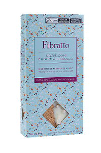 Biscoito Nozes com Chocolate Branco 80 g (2 x 40 g)