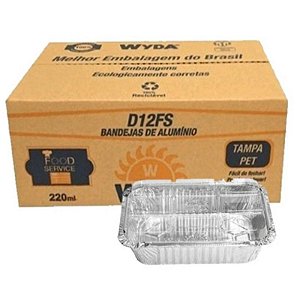 EMBALAGEM WYDA FOOD SERVICE D12FS 220ML TAMPA PET